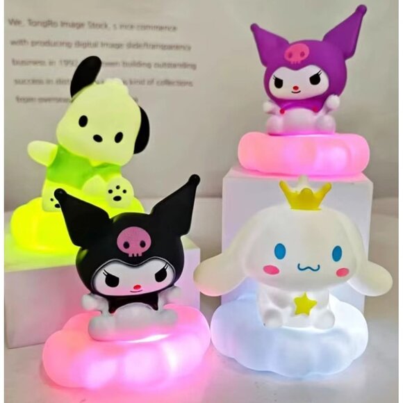 Hello Kitty Other - Hello Kitty Cloud Night Light – Glowing Luminous LED Lamp for Kids Room or Nurse